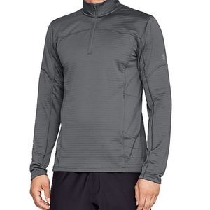 Mens Under Armour Spectra 1/4 Zip Mid Layer Long Sleeve Shirt
Size XL Gray